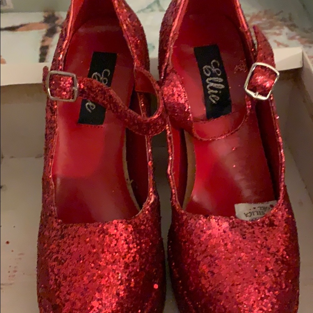 Glitter Red Dorothy heels